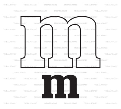 Letter M SVG TribaliumArtSF 