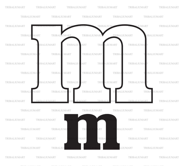 Letter M SVG TribaliumArtSF 