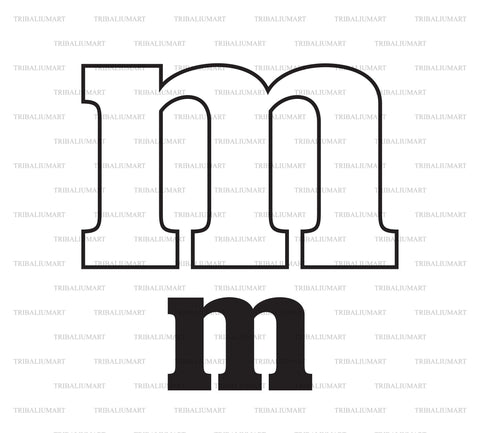 Letter M SVG TribaliumArtSF 