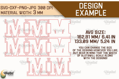 Letter Piggy Bank Laser Cut Bundle. Glass Money Box SVG SVG Evgenyia Guschina 