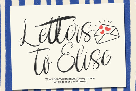 Letters to Elise Font muhammadzeky 