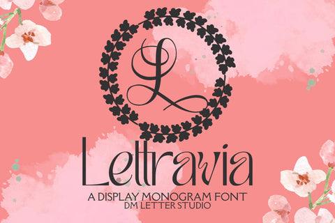 Lettravia Monogram Font Font Dm Letter Studio 