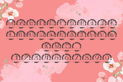 Lettravia Split Monogram Font Font Dm Letter Studio 