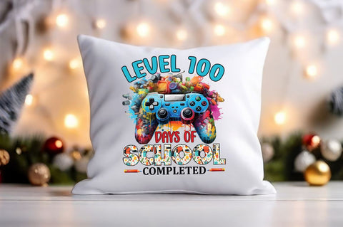 Level 100 days of school completed PNG Design Sublimation Designangry 