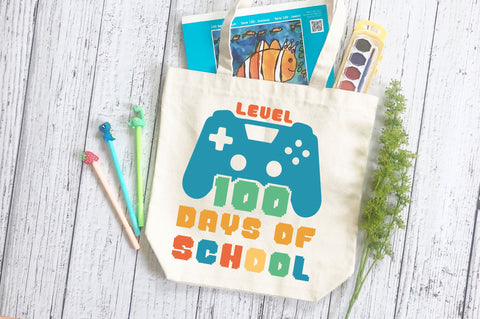 Level 100 days of school pexel font svg Design SVG Regulrcrative 