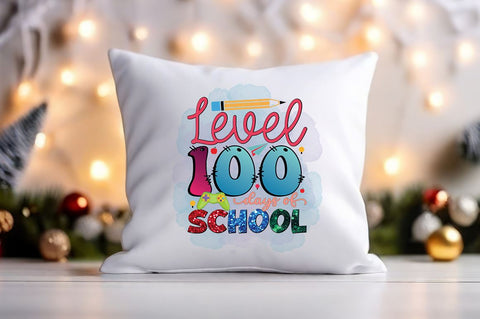 Level 100 days of school PNG Design Sublimation Designangry 