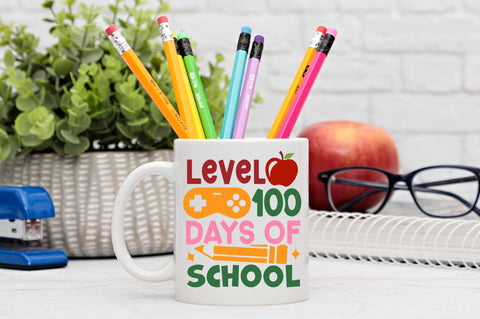Level 100 days of school SVG Design SVG Regulrcrative 