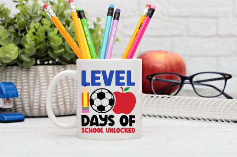 Level 100 days of school unlocked SVG Design SVG Regulrcrative 
