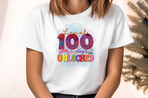 Level 100 days unlocked PNG Design Sublimation Designangry 