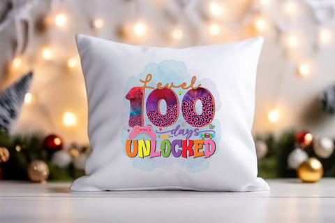 Level 100 days unlocked PNG Design Sublimation Designangry 