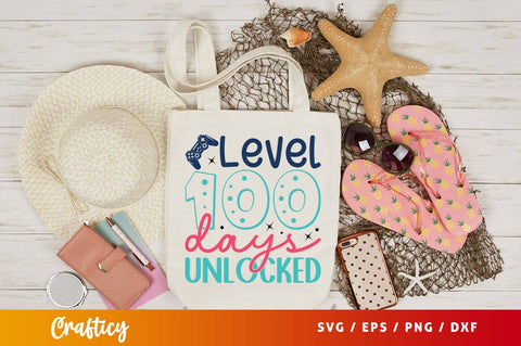 Level 100 days unlocked Svg Design SVG Designangry 