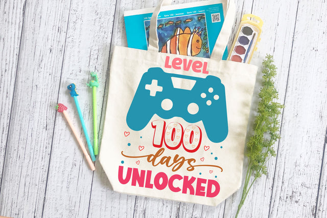 Level 100 days unlocked SVG Design SVG Regulrcrative 