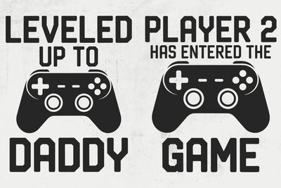 Leveled up Svg, Game controller Svg, Dad and son matching shirts, matcing shirts Svg, baby svg png, gaming svg SVG DesignDestine 