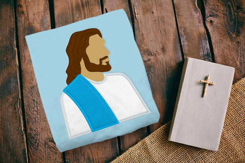 LGBT-Affirming Minimalist Jesus Applique Embroidery Embroidery/Applique DESIGNS Risa Rocks It 