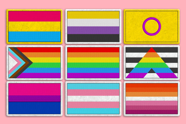 LGBT Pride Flag ITH Feltie Applique Embroidery Bundle Embroidery/Applique DESIGNS Risa Rocks It 