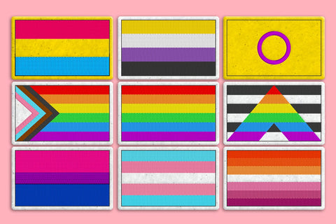 LGBT Pride Flag ITH Feltie Applique Embroidery Bundle Embroidery/Applique DESIGNS Risa Rocks It 