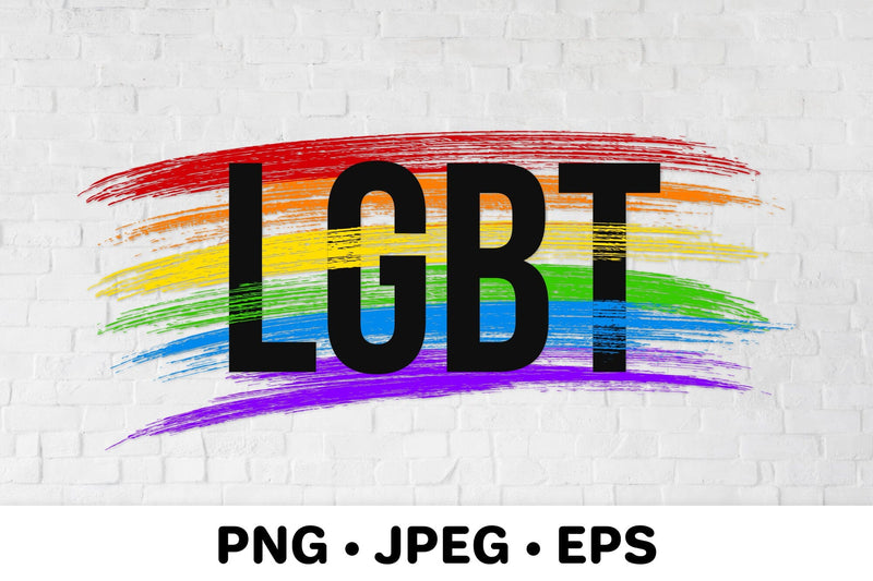 LGBT pride flag sublimation. Rainbow LGBTQ shirt design Sublimation LaBelezoka 