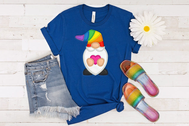 LGBT Pride Gnome Applique Embroidery Embroidery/Applique DESIGNS Designed by Geeks 