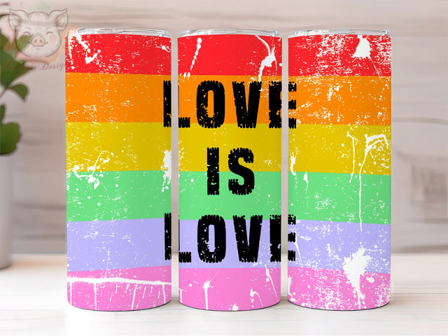 Lgbt Pride Love sublimation 20oz straight tumbler design, Love is Love PNG Downloads, 20oz Tumbler Png, Sublimation Design, Digital, Digital Download PNG Sublimation Lara' s Designs 