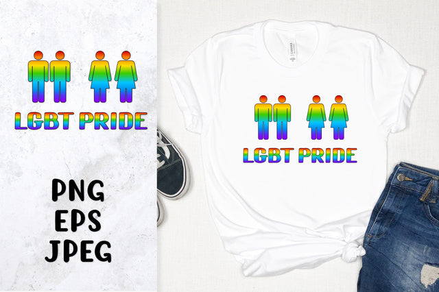 LGBT Pride rainbow sublimation design. LGBTQ people Sublimation LaBelezoka 