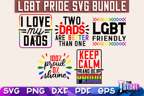 LGBT Pride SVG Design | Stay Proud SVG Quotes | Love SVG Quotes SVG The T Store Design 