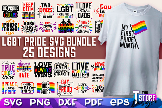LGBT Pride SVG Design | Stay Proud SVG Quotes | Love SVG Quotes SVG The T Store Design 