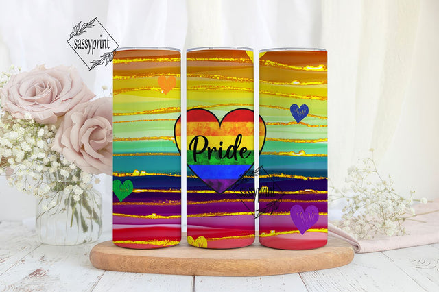 LGBT Tumbler, Pride Png Sublimation Design, Pride Flag Png, Digital Download, 20oz Skinny Tumbler, LGBTQ Png, Tumbler Wrap Design Sublimation sassyprint 