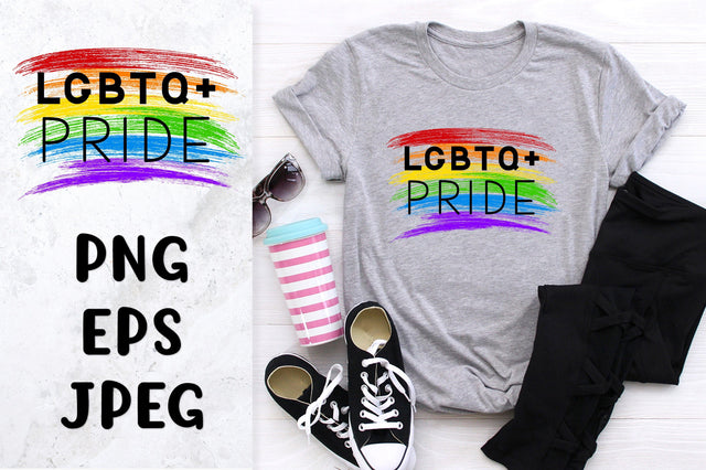 LGBTQ pride sublimation. Rainbow flag. LGBT shirt design Sublimation LaBelezoka 