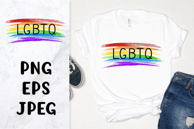 LGBTQ rainbow flag sublimation. Pride month shirt design Sublimation LaBelezoka 