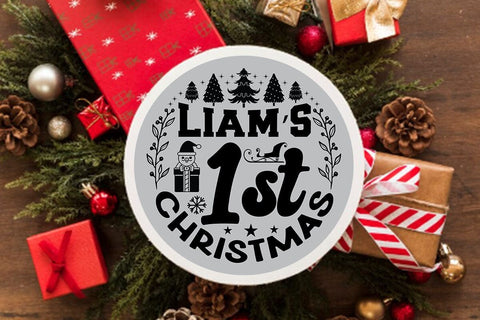 Liams 1st christmas SVG Angelina750 
