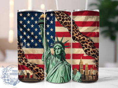 Liberty Patriotic Freedom Tumbler, USA American Tumbler, 20oz Independence Day Wrap, Liberty Sublimation, American Pride Tumbler, Patriotic Tumbler Design Sublimation ToriDesigns 