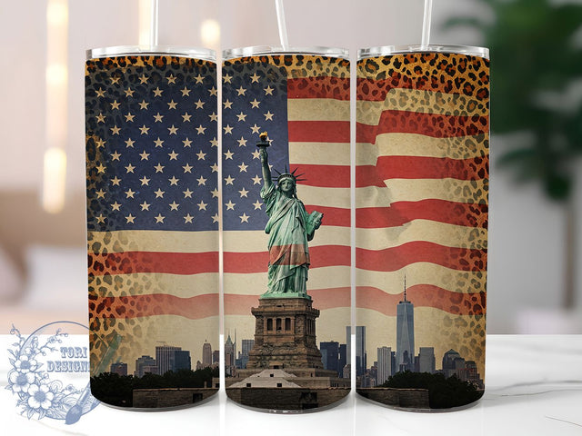 Liberty Patriotic Freedom Tumbler, USA American Tumbler, 20oz Independence Day Wrap, Liberty Sublimation, American Pride Tumbler, Patriotic Tumbler Design Sublimation ToriDesigns 