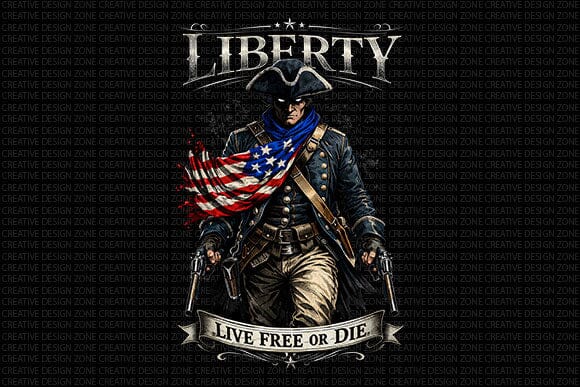 Liberty PNG | American Patriot Freedom Sublimation Design SVG BillahCrafts 