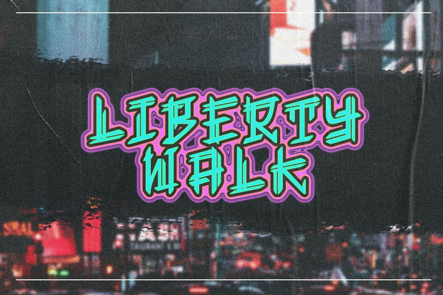 Liberty Walk - Cool Display Font Font Mozzatype 