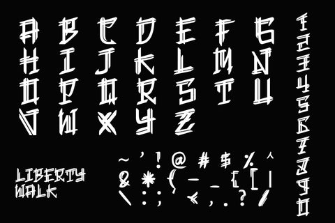 Liberty Walk - Cool Display Font Font Mozzatype 