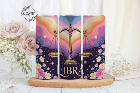 Libra Zodiac 20oz Tumbler Design Sublimation sassyprint 
