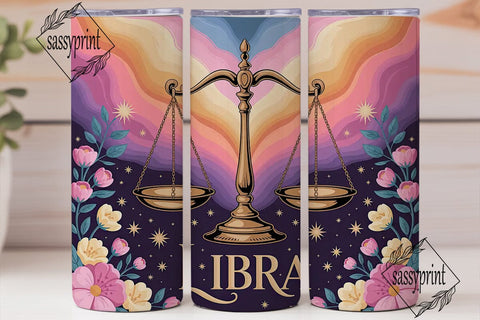 Libra Zodiac 20oz Tumbler Design Sublimation sassyprint 