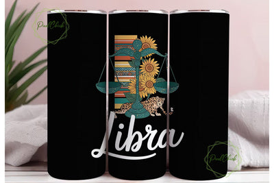 Libra Zodiac 20oz Tumbler Wrap Sublimation PixelChick 