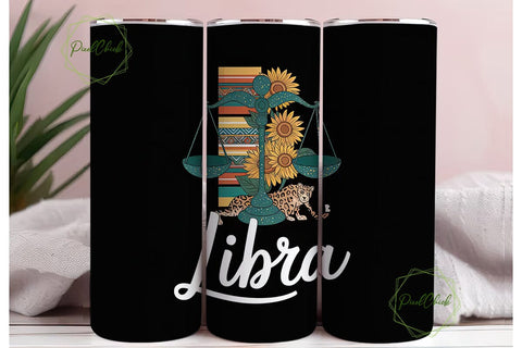 Libra Zodiac 20oz Tumbler Wrap Sublimation PixelChick 