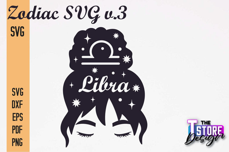 Libra Zodiac SVG |Zodiac Signs SVG Design | Astrology Design SVG The T Store Design 