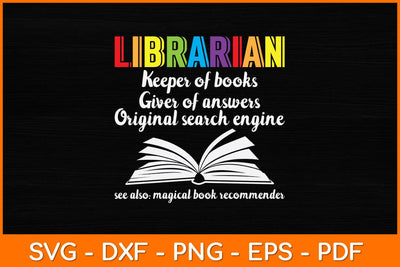Librarian Definition Library Svg File SVG artprintfile 