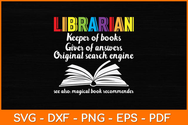 Librarian Definition Library Svg File SVG artprintfile 