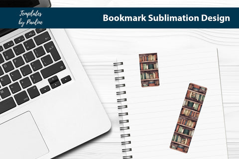 Librarian printable magnetic bookmark SVG Templates by Pauline 