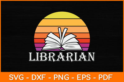 Librarian Vintage Retro Svg File SVG artprintfile 