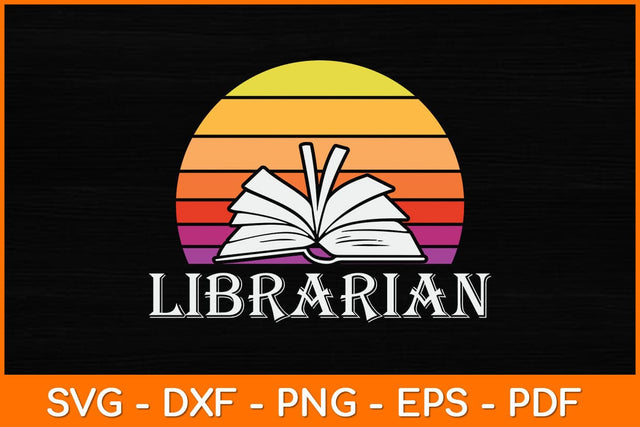 Librarian Vintage Retro Svg File SVG artprintfile 