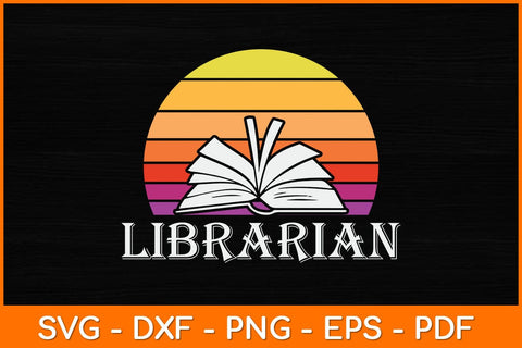 Librarian Vintage Retro Svg File SVG artprintfile 