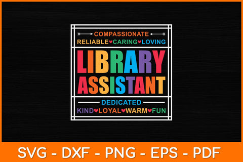 Library Assistant Librarian Svg File SVG artprintfile 