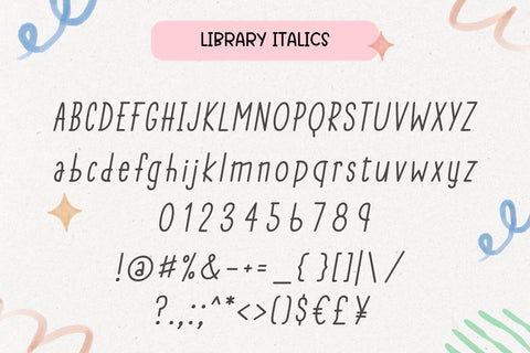 Library - Handwritten Font Font AnningArts Design 