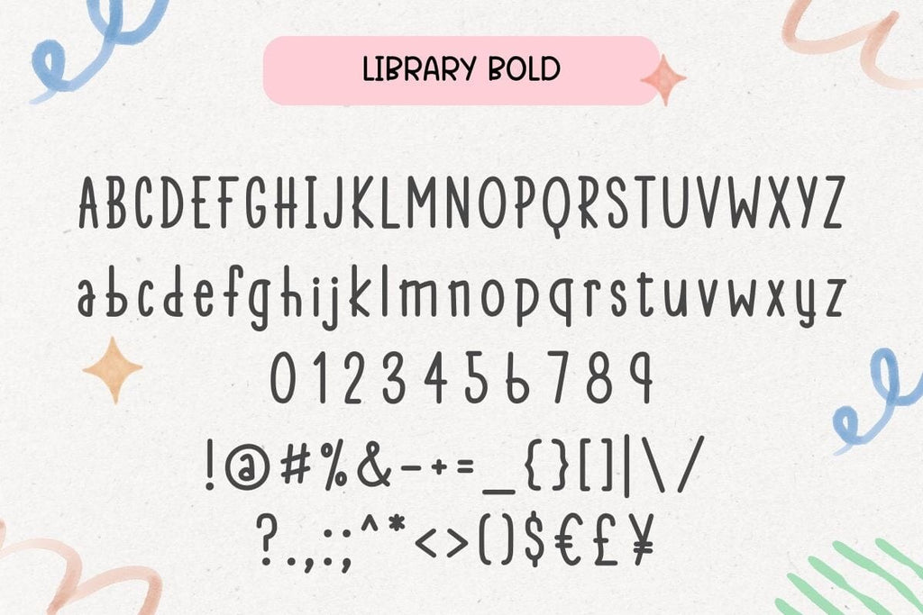 Library - Handwritten Font - So Fontsy