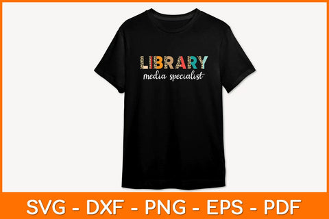 Library Media Specialist Svg File SVG artprintfile 